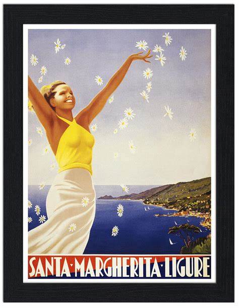 Poster vintage di Santa Margherita Ligure
