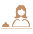 Reception desk icon